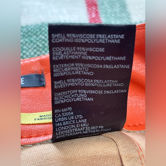 Anthropologie Maeve The Colette Cropped Wide-Leg Faux Leather Pants SIZE 34 EUC - Picture 13 of 15